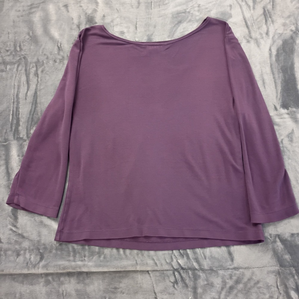 Sylvie & Mado Mill Valley Tunic Top Womens Plum Knitted‎ Boat Neck Long Sleeve